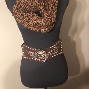 Leopard Brown Belt